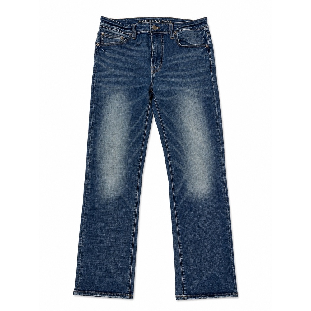 American Eagle Men's Original Bootcut Jeans Next Level Flex Medium Wash 34x34